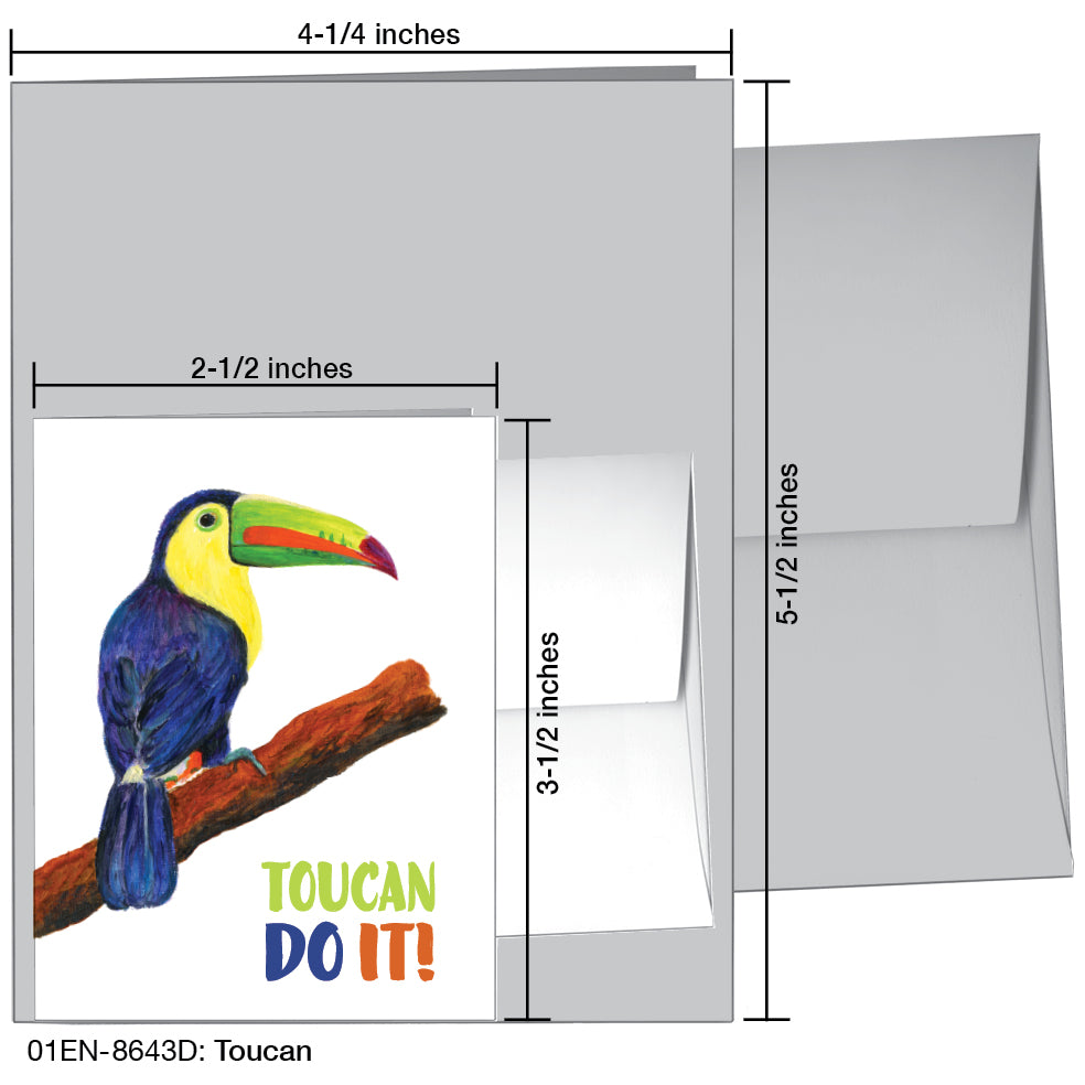 Toucan, Greeting Card (8643D)