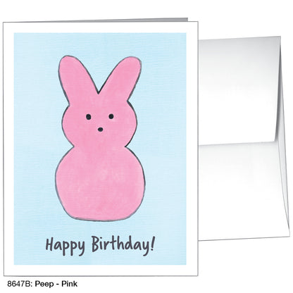 Peep - Pink, Greeting Card (8647B)
