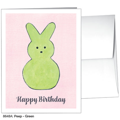 Peep - Green, Greeting Card (8648A)