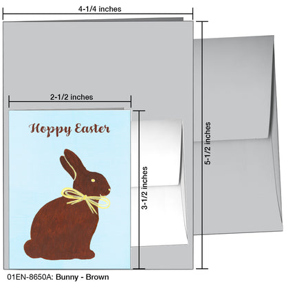 Bunny - Brown, Greeting Card (8650A)