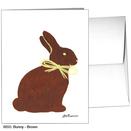 Bunny - Brown, Greeting Card (8650)