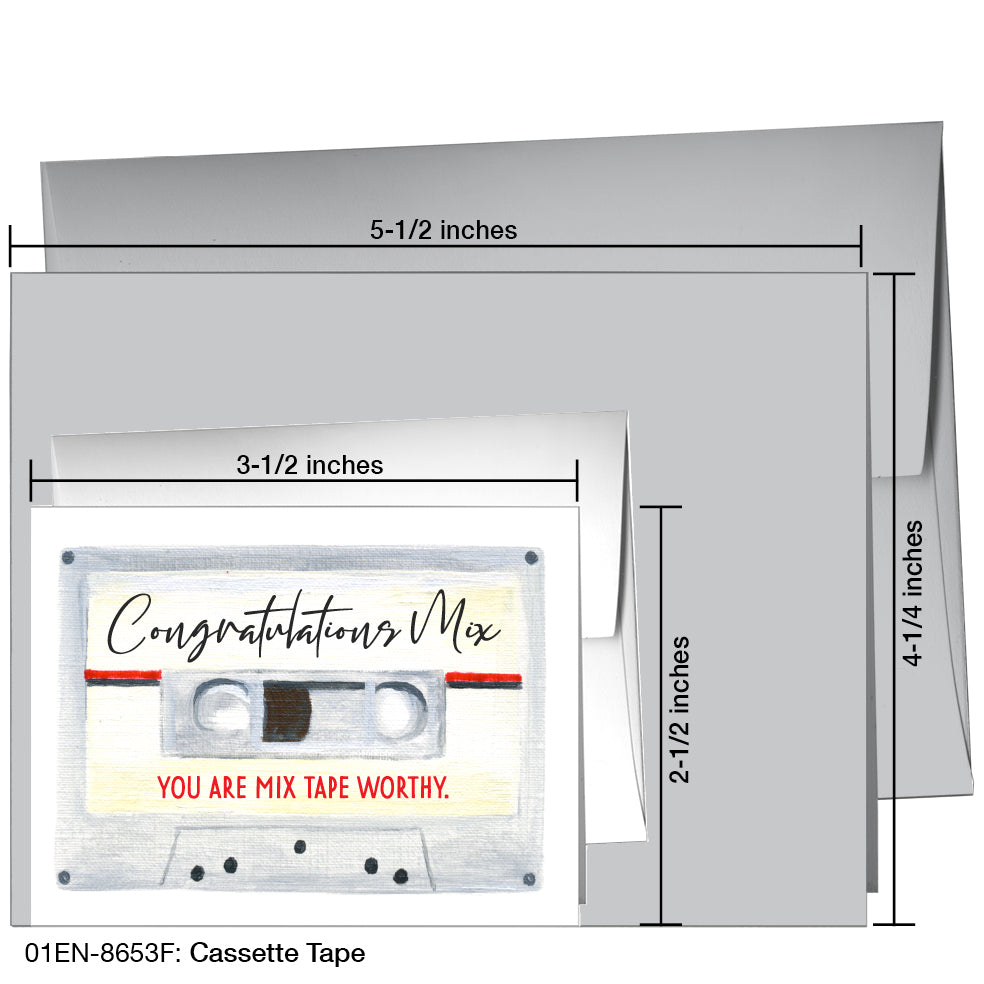Cassette Tape, Greeting Card (8653F)