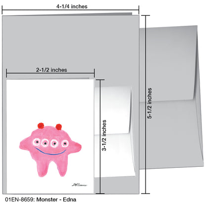 Monster - Edna, Greeting Card (8659)