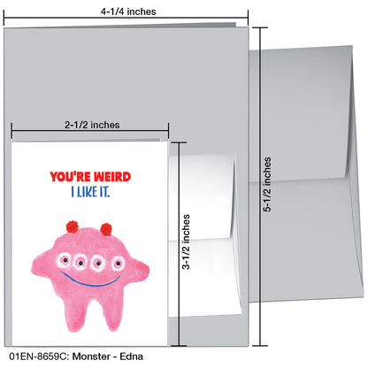 Monster - Edna, Greeting Card (8659C)