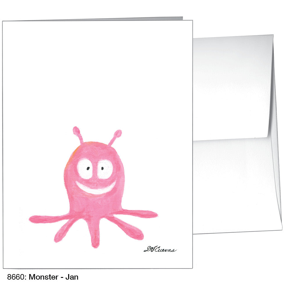 Monster - Jan, Greeting Card (8660)