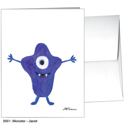 Monster - Janet, Greeting Card (8661)