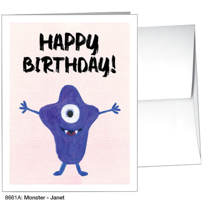 Monster - Janet, Greeting Card (8661A)