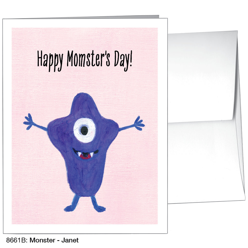 Monster - Janet, Greeting Card (8661B)