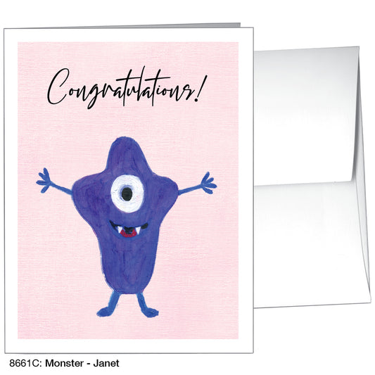 Monster - Janet, Greeting Card (8661C)