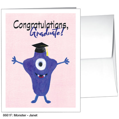 Monster - Janet, Greeting Card (8661F)