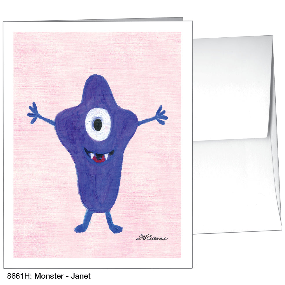 Monster - Janet, Greeting Card (8661H)