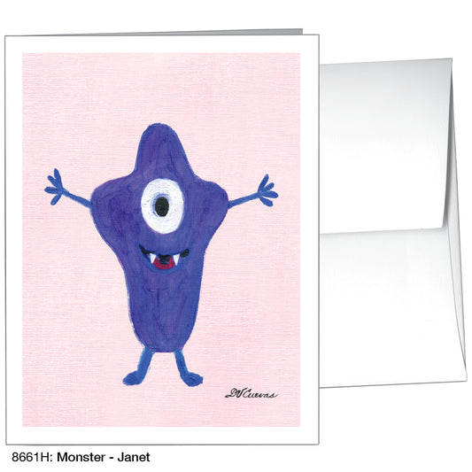 Monster - Janet, Greeting Card (8661H)