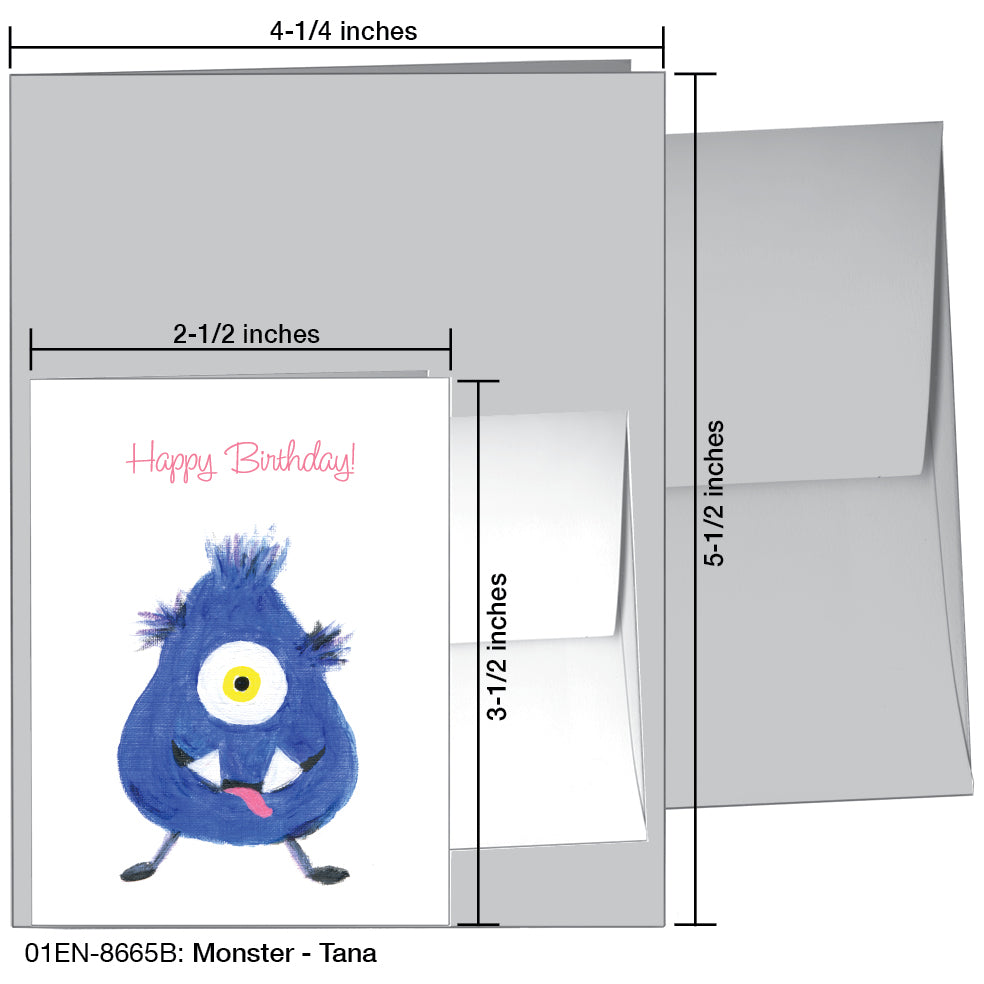 Monster - Tana, Greeting Card (8665B)