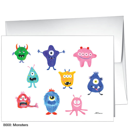 Monsters, Greeting Card (8668)