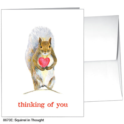 Squirrel in Thought, Greeting Card (8670E)