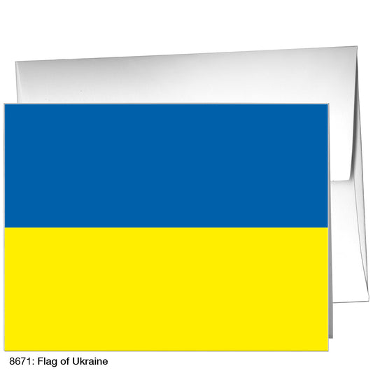 Flag of Ukraine, Greeting Card (8671)