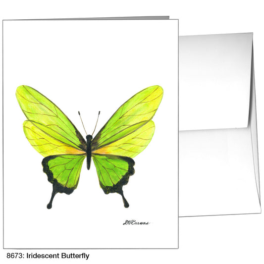 Iridescent Butterfly, Greeting Card (8673)