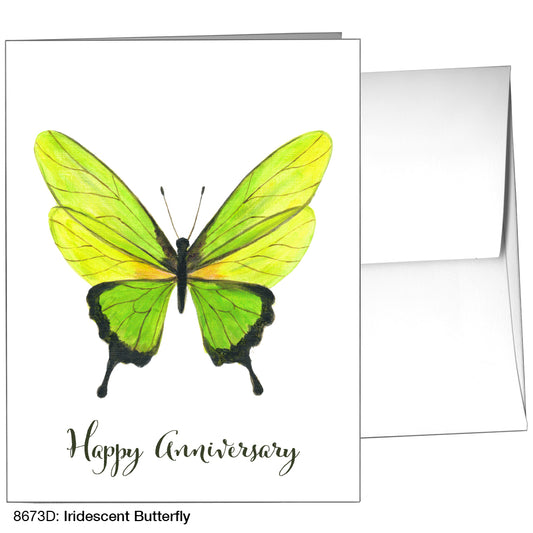 Iridescent Butterfly, Greeting Card (8673D)