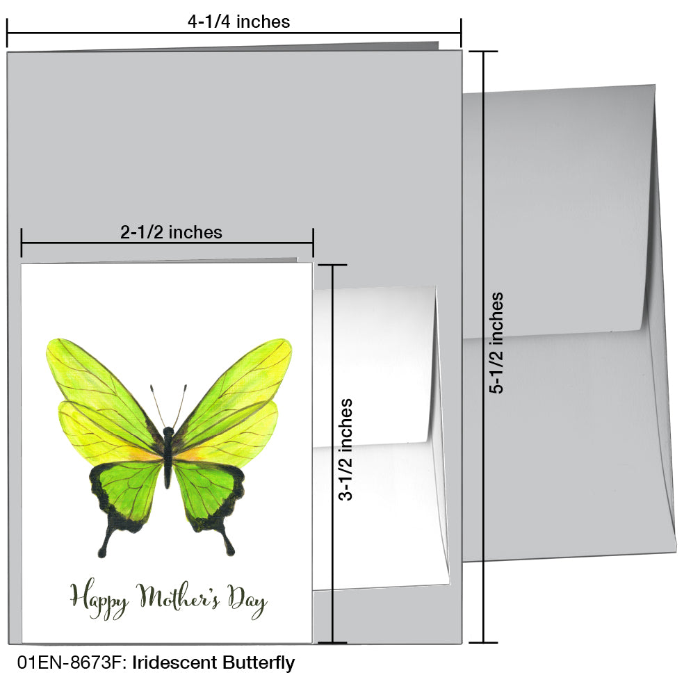 Iridescent Butterfly, Greeting Card (8673F)