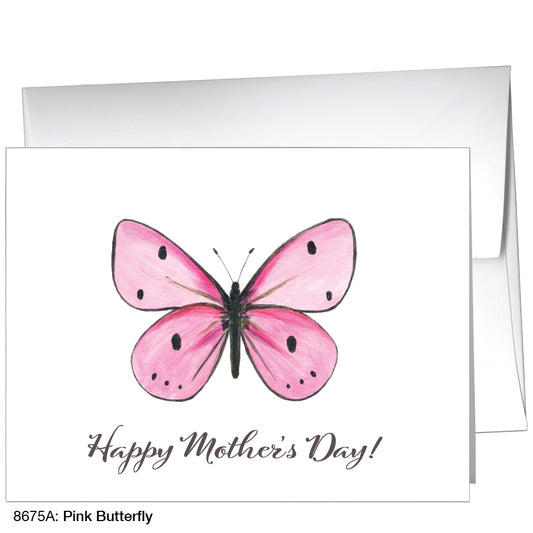 Pink Butterfly, Greeting Card (8675A)