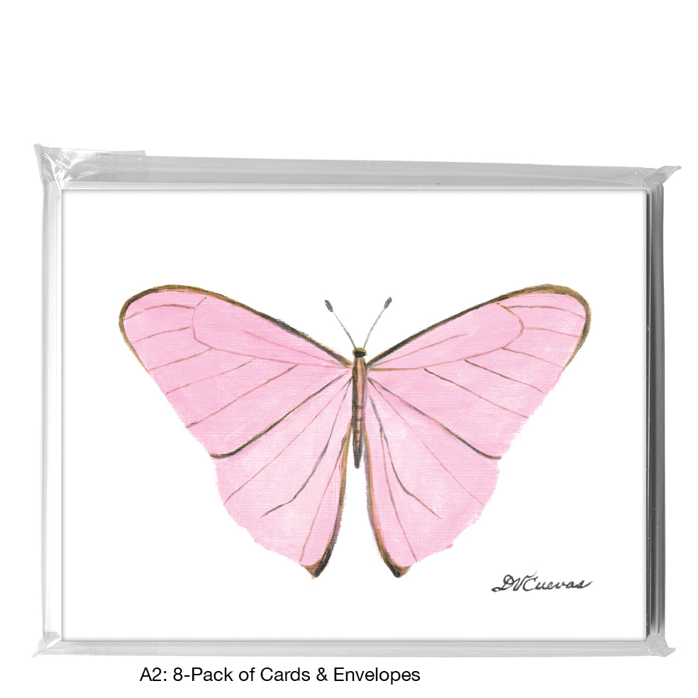 Pretty in Pink Butterfly, Greeting Card (8676)