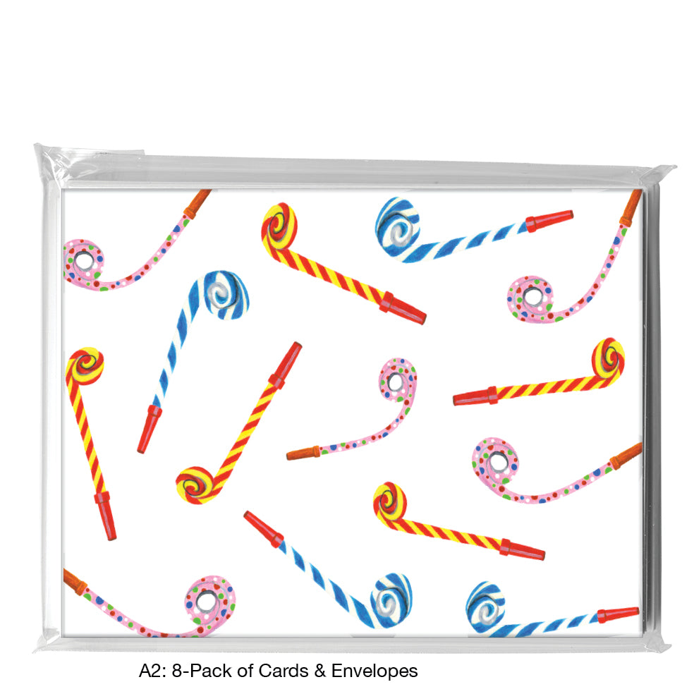 Party Blowers, Greeting Card (8681)