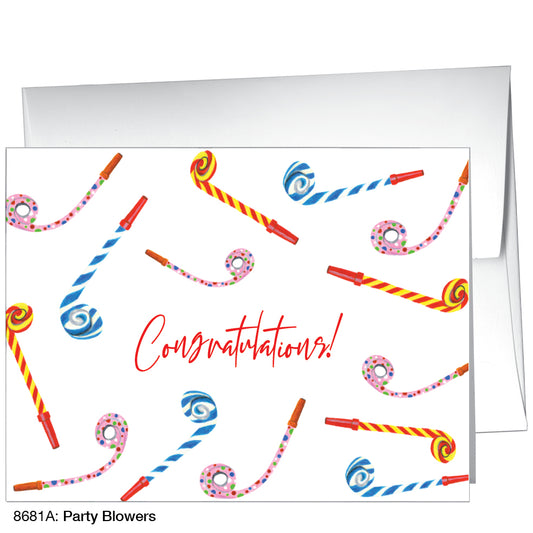 Party Blowers, Greeting Card (8681A)