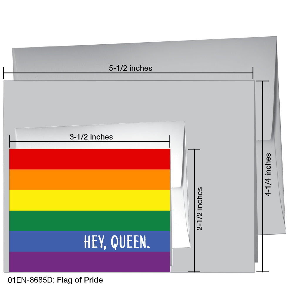 Flag of Pride, Greeting Card (8685D)