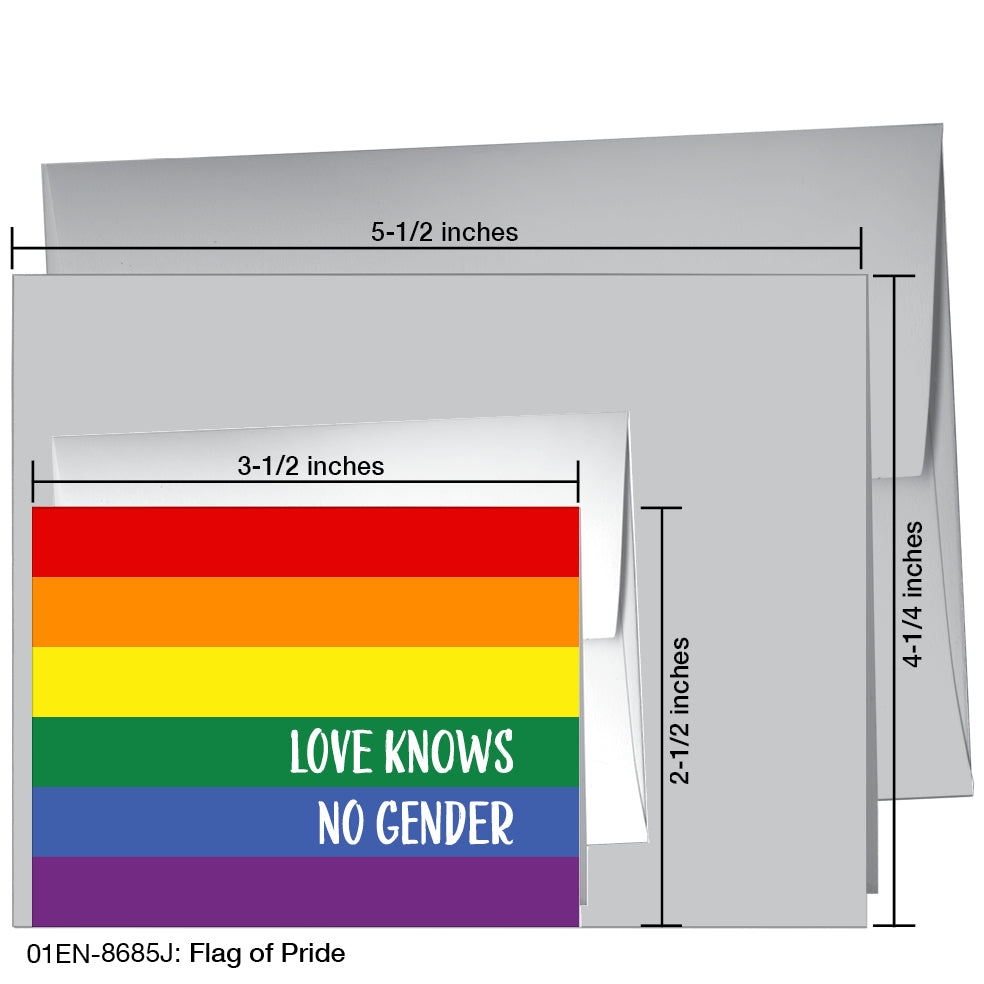 Flag of Pride, Greeting Card (8685J)