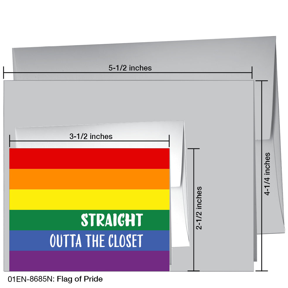 Flag of Pride, Greeting Card (8685N)