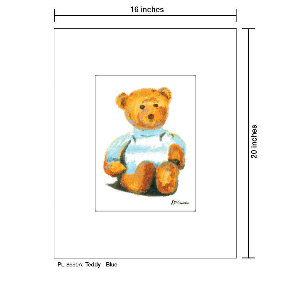 Teddy - Blue, Print (#8690A)