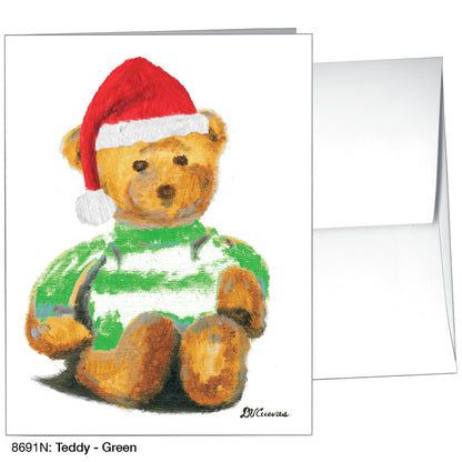 Teddy - Green, Greeting Card (8691N)
