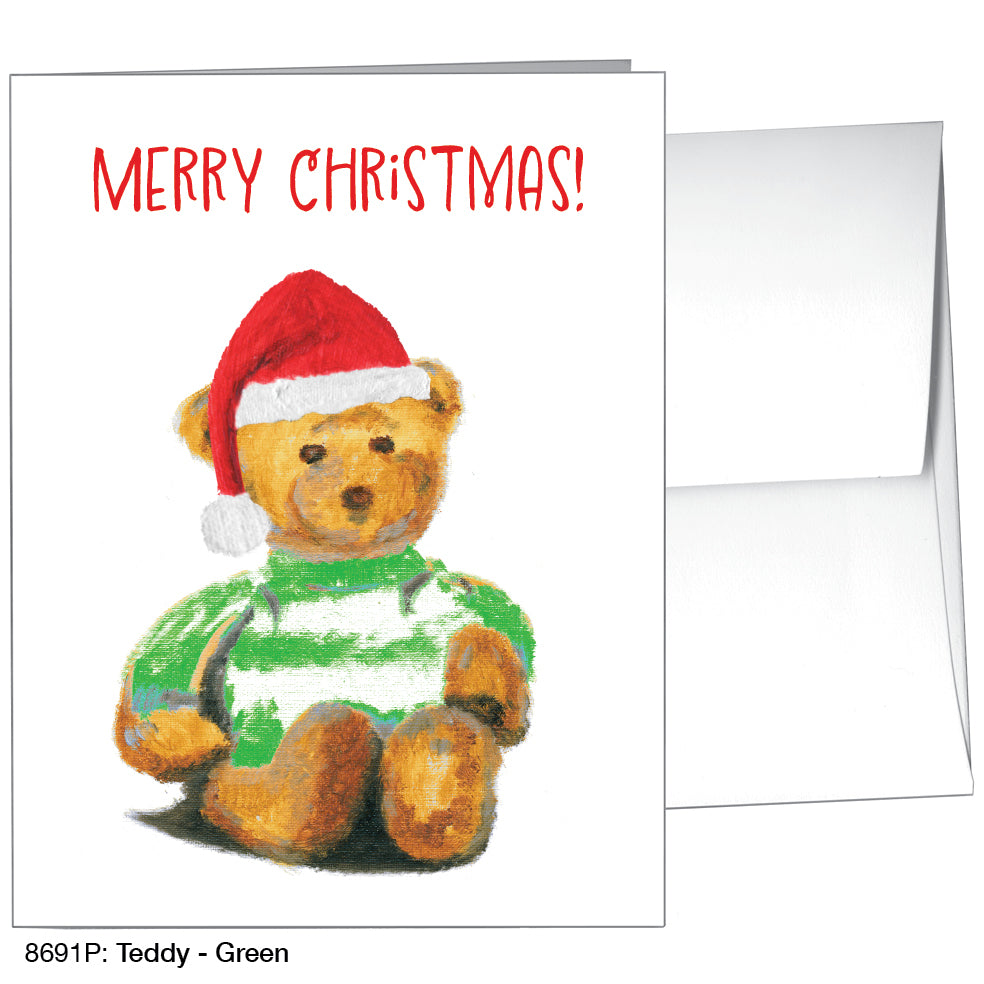 Teddy - Green, Greeting Card (8691P)