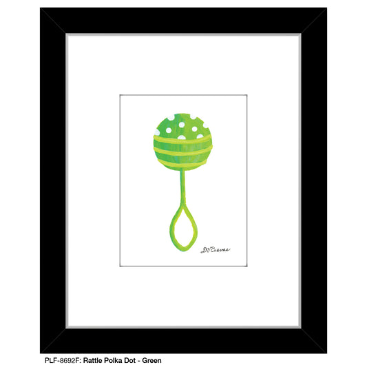Rattle Polka Dot - Green, Print (#8692F)