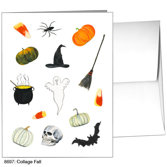 Collage Fall, Greeting Card (8697)