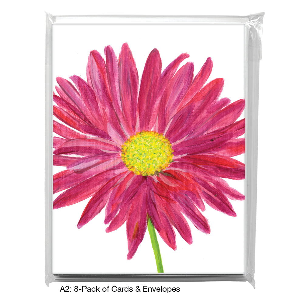 Pink Daisy, Greeting Card (8707D)