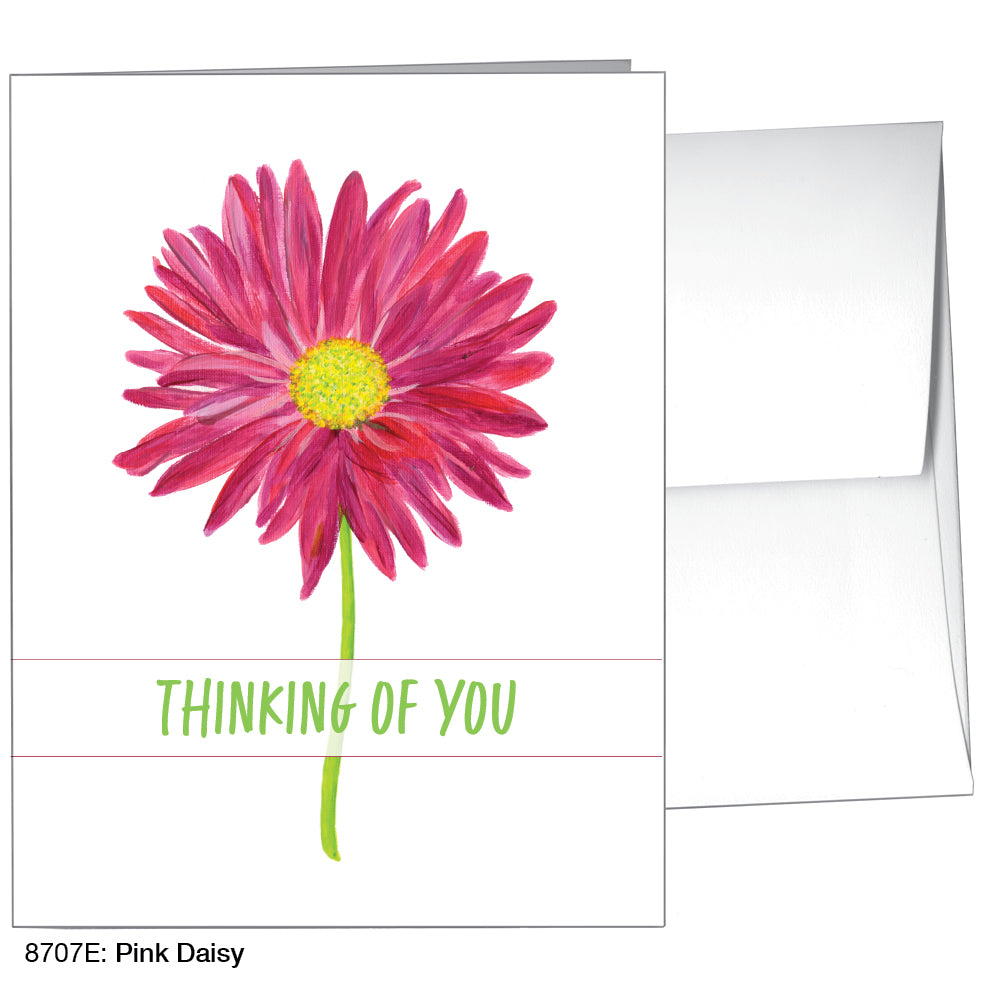 Pink Daisy, Greeting Card (8707E)