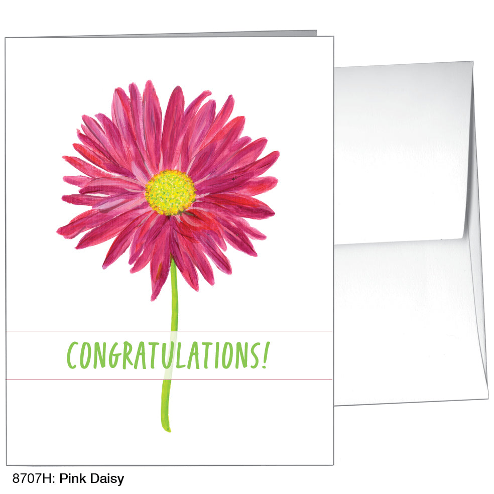 Pink Daisy, Greeting Card (8707H)