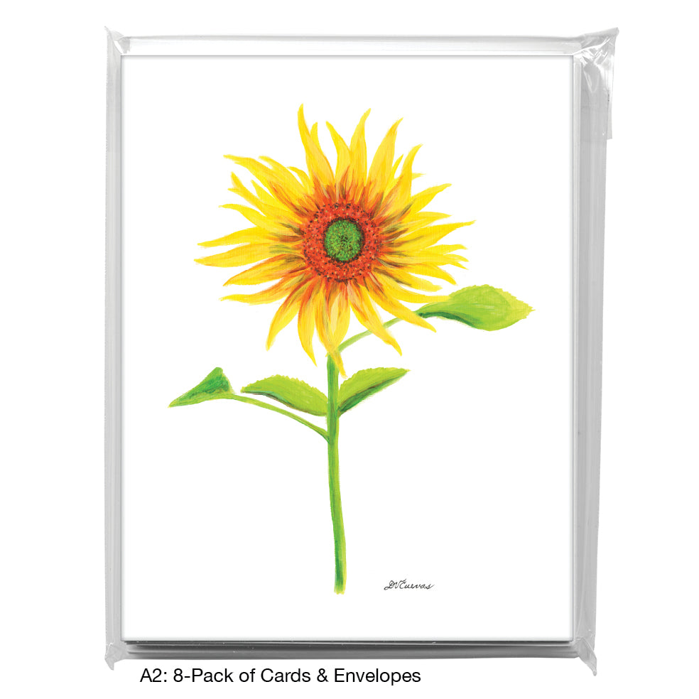 Ring of Fire Sunflower, Greeting Card (8709)