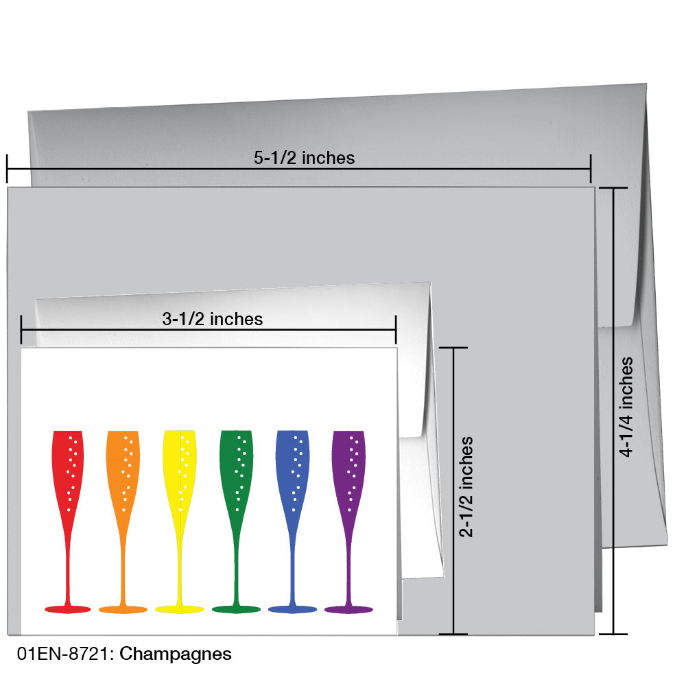 Champagnes, Greeting Card (8721)