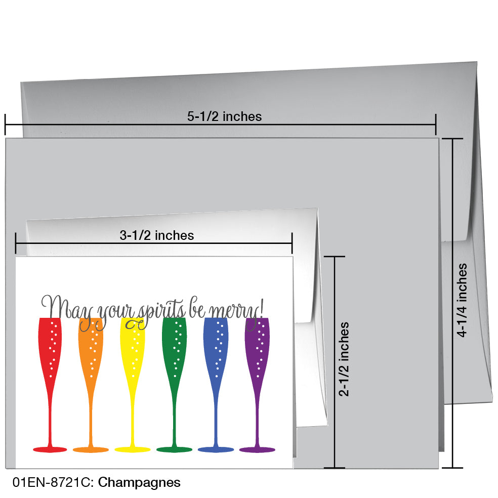 Champagnes, Greeting Card (8721C)