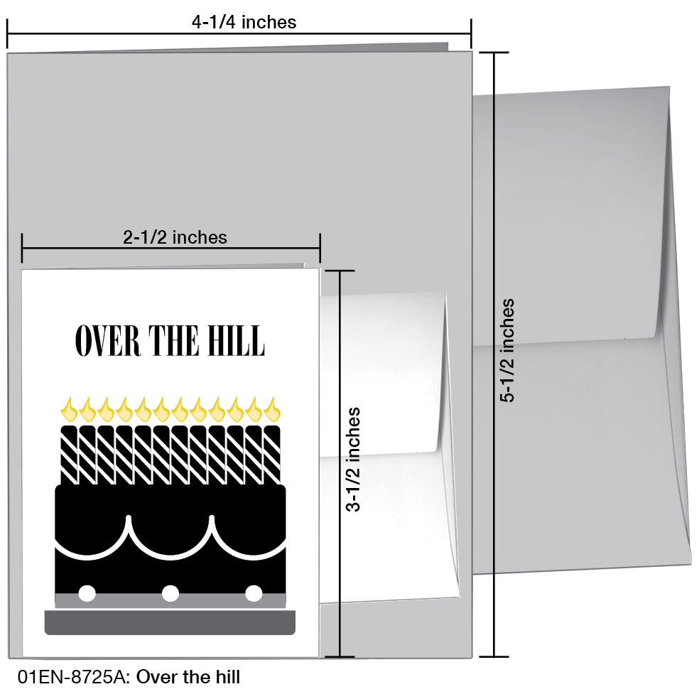 Over the hill, Greeting Card (8725A)