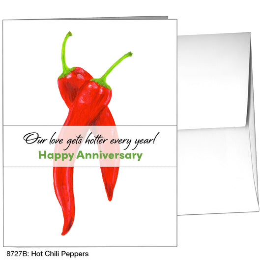Hot Chili Pepper, Greeting Card (8727B)
