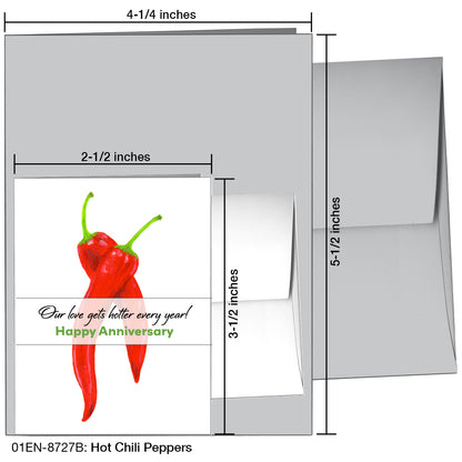 Hot Chili Pepper, Greeting Card (8727B)