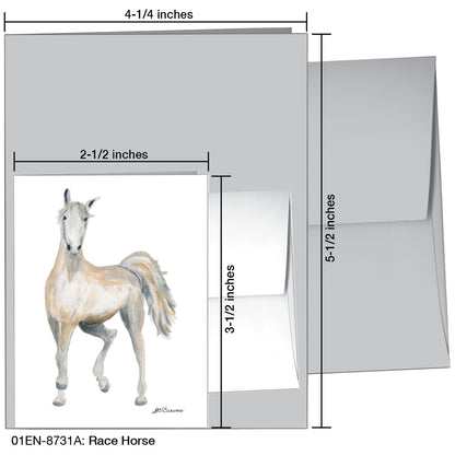 Race Horse, Greeting Card (8731A)