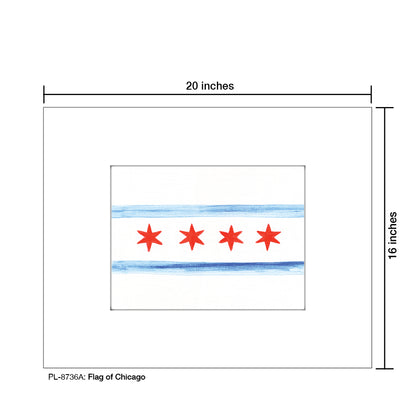 Flag of Chicago, Print (#8736A)