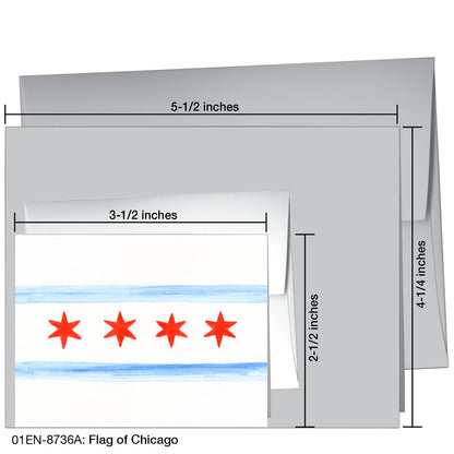 Flag of Chicago, Greeting Card (8736A)