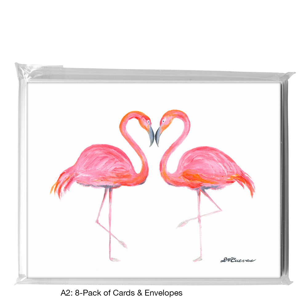 Flamingo Friends, Greeting Card (8741A)
