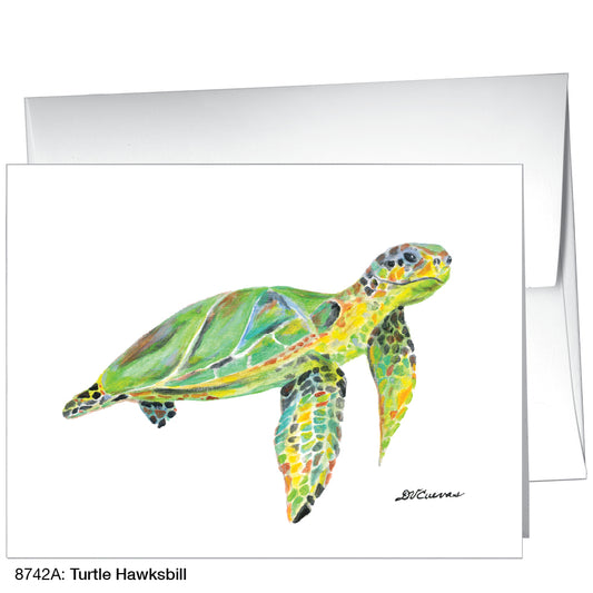 Turtle Hawksbill, Greeting Card (8742A)