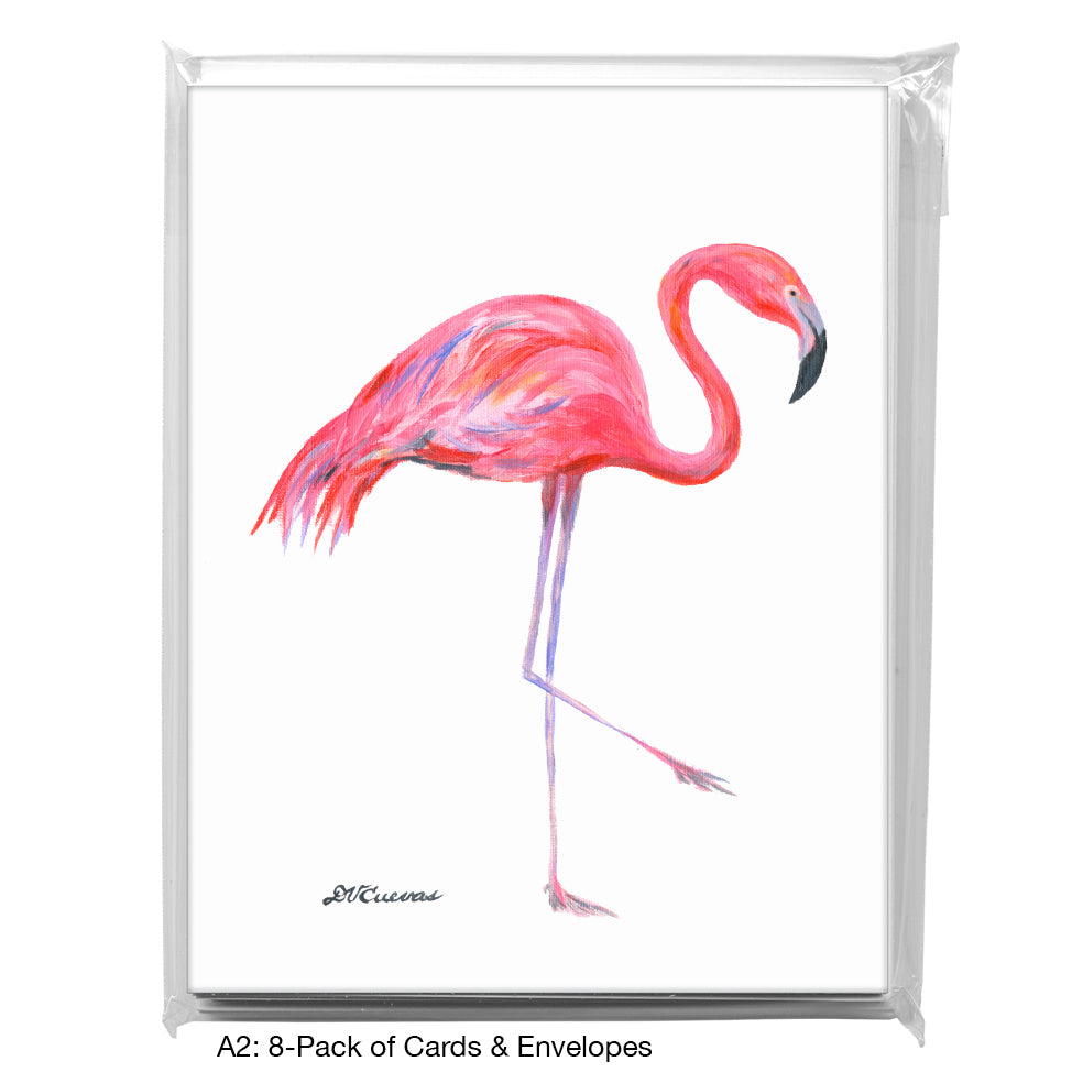 Flamingo Step, Greeting Card (8744A)